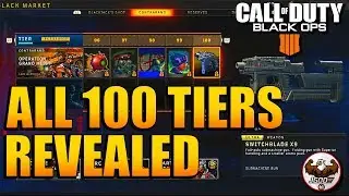 All New 100 Tiers in Black Market Showcase Revealed  | BO4 Update 1.13