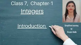 Introduction to Chapter 1 - Integers for Class 7 with examples .