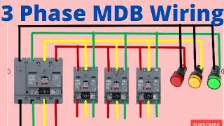 Main Distribution Board wiring MDB 3 phase wiring diagram || 3 Phase MDB Wiring Connection