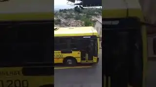 &Ocirc;nibus da Sul Fluminense perde os freios ao subir ladeira em Volta Redonda-RJ