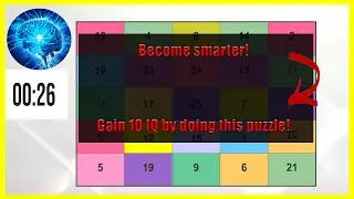 Schulte table - brain workout! | (medium difficulty) | Improve your cognitive ability
