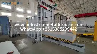 max 1250 degree electrical resistance car bottom heat treatment furnace