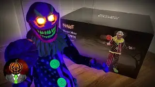 Распаковка/настройка и обзор сумасшедшего крота-клоуна - Spirit Halloween 2021 Animatronic 🤡