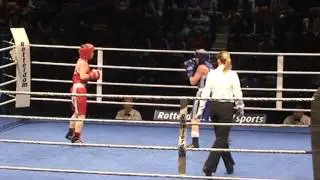 Women's boxing. Gnevanova Svetlana (RUS) - Linsy Holduey (Wales). Final. round 3