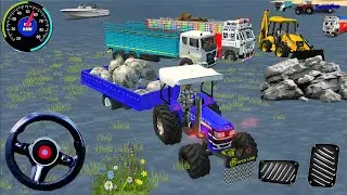 Load Bori into a JCB Tractor Trolley challenge Dumper Truck and Lorry Truck Loading Bori in Game🔥