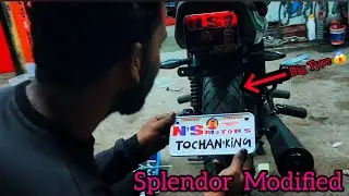Hero Splendor Modification&rarr;We undertake all type of bike modification @n.s_motors_MH.46 #splendor