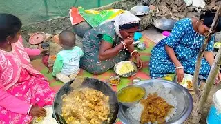 Village Style Mutton Eating | Desi Mutton Curry Eating | Big Bites Food Vlog