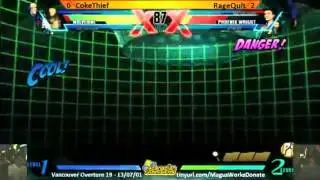 Vancouver Oveture 19 [UMvC3] CokeThief Vs RageQuit