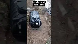 installation of septic tank#construction #buildingstructure #civil #plastic #learning #piping