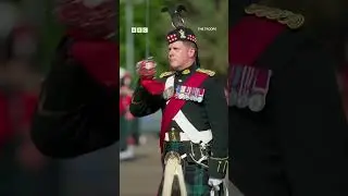 Tension is high as the Scots face inspection.  #TheTroops