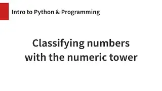Classifying numbers with the numeric tower