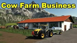 Farming simulator 2019 - BUILDING A COW FARM