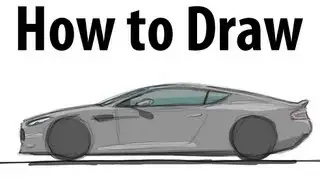 How to draw an Aston Martin DBS - Sketch it quick!
