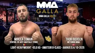 Mircea Coman ((Centrul de Arte Martiale Tengu - CC) Vs. Thor Iversen (Metanoia MMA - DK)
