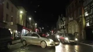 Driving On High Street, The Homend & Bromyard Road, Ledbury, Herefordshire, UK 29th January 2019