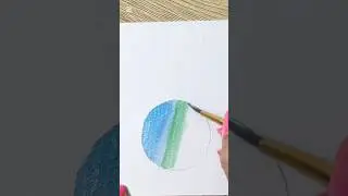 Christmas baubles painting with metallic colors 💙💚💛 #card #painting #art #ideas #fyp #decor