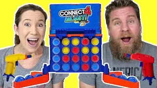 Connect 4 Blast Nerf - Blast Your Way To 4 In A Row