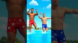 In a vibrant, cartoon style animation, a U S  general Vs a Russian Army