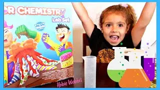 Science experiment with Abbie Wabbit - Salt Water Wet Suit - Crayola Lab Set!!