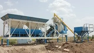 Portable concrete batch plant in Dhandhuka, Gujarat - Atlas Industries