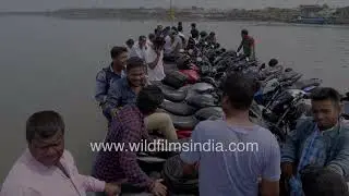 Crossing rivers for work: Commuting from Majuli to Guwahati by boat with motorcycles