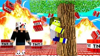 A TNT SOBE A CADA 10 SEGUNDOS NO MINECRAFT! (Impossível Sobreviver)