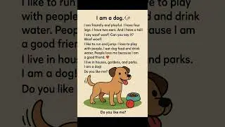 I Am a Dog | Learn English for Kids #english#englishstory #englishreading #dog