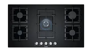 Bosch Serie | 6, 5 Burner Built in Gas hob, 90 cm, Tempered glass PPQ9B6O90I