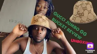 @gucci  Jumbo GG Canvas bucket hat review