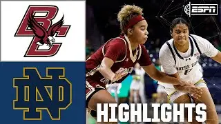 Notre Dame Fighting Irish vs. Boston College Eagles | Full Game Highlights | ESPN College Basketball
