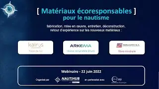 Webinaire Mat&eacute;riaux &eacute;coresponsables pour le nautisme