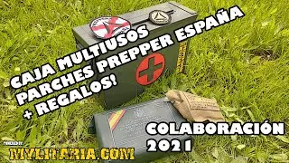 Caja multiusos y parche  + regalos 2021 Prepper Espa&ntilde;a y Mylitaria
