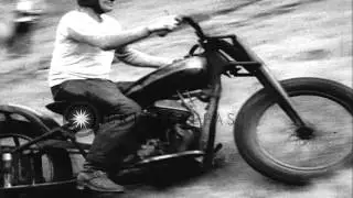 Annual motorcycle hill climb at Lewiston in Idaho. HD Stock Footage