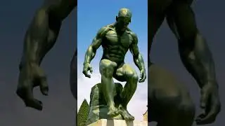 Statue Alive And Start Walking 😯😯 #ai #animation #statueofliberty #statueofunity #real #statue #vfx