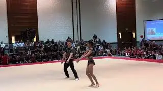 USA Gymnastics Acro/ 2025 Region 1 Championships/ Helena & Mark/Elite 13-19 Mix Pair/ BAL