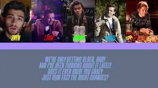 One Direction - Night Changes Color Coded Lyrics