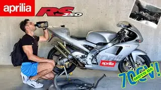 New exhaust for the APRILIA RS 250 2T! Arrow Challenge Trophy. How many HP will we have now?!🤯🔞