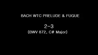 Bach Well-Tempered Clavier (WTC) 2-3 Prelude & Fugue (바흐 평균율 2권 3번 프렐류드&푸가, 프렐류드만 재연주)