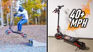 40 MPH Scooter on Trails and JUMPS - Varla Eagle One