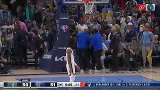 Fan Chains Themself to Goal in Protest I NBA Playoffs I