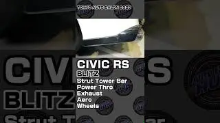 BLITZ Civic RS | Tokyo Auto Salon 2025 | Strut Tower Bar, Power Thro, Exhaust, Aero, Wheels - 004