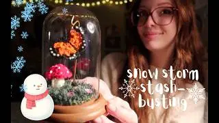 Cozy Snow Day Stash Busting! ☕️ | A Weekend Craft Vlog
