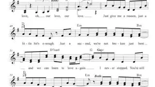 Pink - Just Give Me A Reason Sheet Music (Vocal Lead Sheet)
