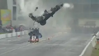 Ларри Диксон выжил после впечатляющей аварии в Гейнсвилле #NHRA
