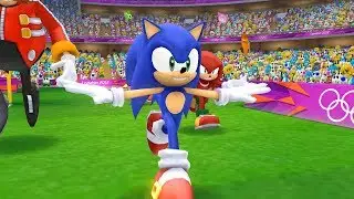 Mario & Sonic At The London 2012 Olympic Games Football Sonic, Knuckles, Metal Sonic and Dr Eggman