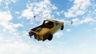 Winged Cars vs Snowy Downhill Insanity in BeamNG