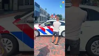 fake police siren prank 😂 #funny #failgag #comedy #hilariousfails #funnyshorts #prank #funnyvideo