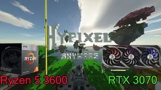 Hypixel SkyWars with SEUS PTGI shaders (RTX 3070 + Ryzen 5 3600)