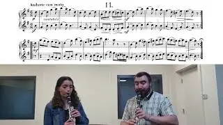 Josef Kueffner - Clarinet Duet No. 11 (with sheet music)