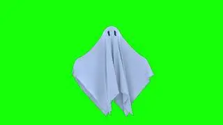 SABANA FANTASMA flotando pantalla verde 👻👻👻 [ Floating Ghost green screen ]